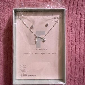 A New Day Silver Necklace with Cubic Zirconia